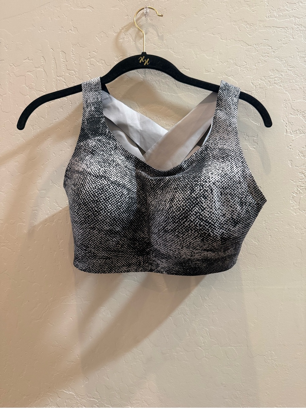 lululemon athletica Black & White Textured Sports Bra